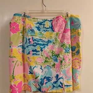 Lilly Pulitzer Vintage skirt 'Spotted Palm",